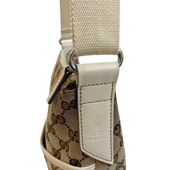 Gucci GG Crossbody Bag with Adjustable Strap - Canvas and Leather - Vintage Y2K - Picture 2 of 15